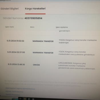 Aras Kargo Orkide Şube İlgisizliği Ve Kargomu Kayıp Etmeleri