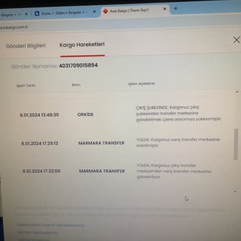 Aras Kargo Orkide Şube İlgisizliği Ve Kargomu Kayıp Etmeleri