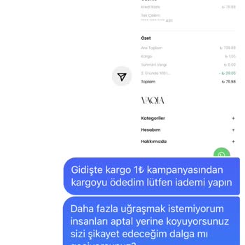 Vaqia İade Sürecinde Yaşanan Kargo Kesintisi Sorunu