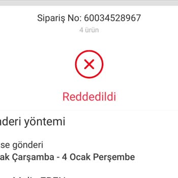 Oysho İptal Edilen Sipariş Tutarının Kredi Kartından Çekilmesi