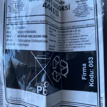 İnci Akü Korozyonu Kullanıcı Hatası Deyip Garanti Dışı Yapıyor