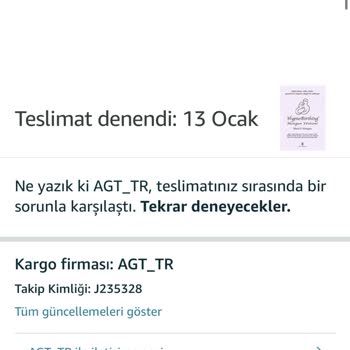 Amazon Siparişim Teslim Edilmiyor