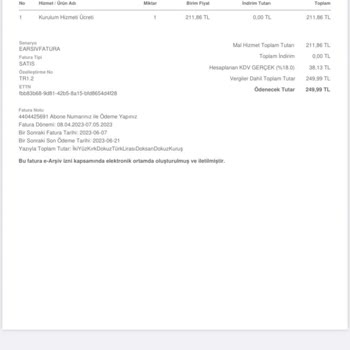 Sadenet İnternet Fatura İptali