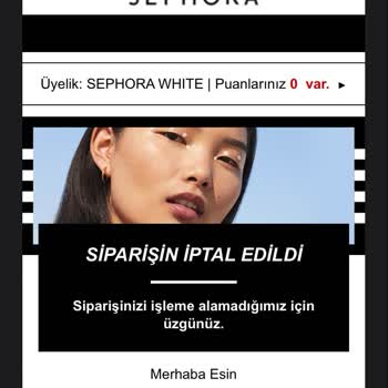 Sephora Ürün Satışını Yapıp Ürünü Başkasına Satarak Stok Tüketiyor