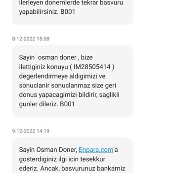 Enpara Kredi Kartı Başvuru