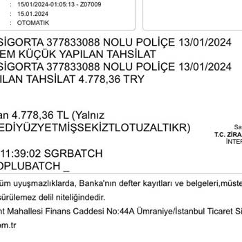 Türkiye Sigorta Ziraat Bankası Konut Sigorta Yenileme