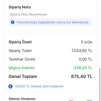 Migros Sanal Market Müşteriyi Yanıltması Ve Mağduriyetimi Gidermemesi!