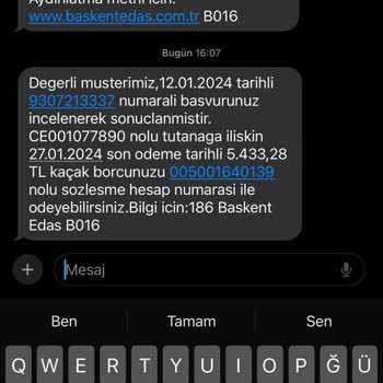 Enerjisa Başkent Elektrik Yanlış Daireye Müşteri Kaydı