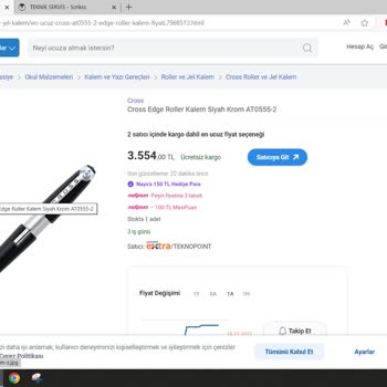 Cross Kalem Strick Ve Cross Marka Kalem Garanti Şartlarına Uymuyor