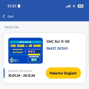 Turkcell Paket Taşıma Ve Cayma Bedeli