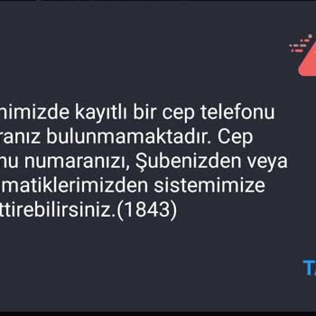İş Bankası Sisteminizde Cep Numaram Kayıtlı Değil Sürekli Hata Alıyorum!