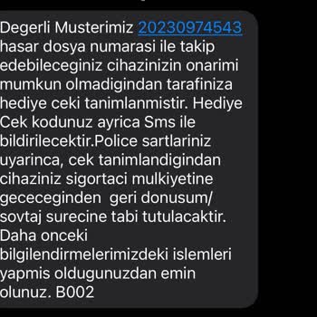 Gulf Sigorta Onarımı Mümkün Cihazımı Yapmayıp El Koydu.