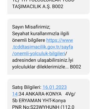 TCDD Açığa Alınan Bilet İşlemleriyle İlgili Şikayet