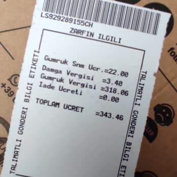 Yine Amazon Türkiye Yurt Dışı Siparişime Gümrük Ödemesi Çıktı!