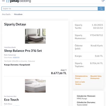 Yataş Online Satış Farklı Ürün Getirdiler