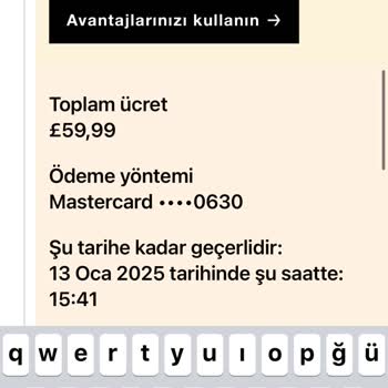 Uber Kartımdan Yüksek Meblağlı Aidat Çekmiş