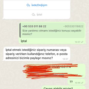 Tuba Butik İptal-iade Taleplerine Cevap Verilmiyor