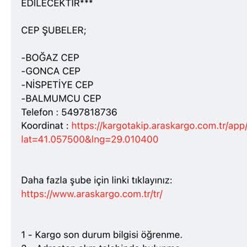 Aras Kargo Mağduriyeti!