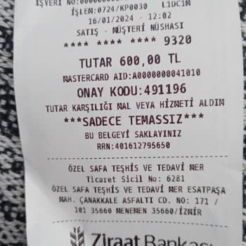 Ekol Sada Hastanesi Dahiliye Polikliniği Şikayeti