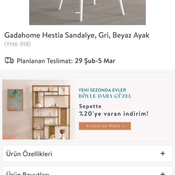 Vivense 6 Adet Sandalyem 3 Ay Geçti Ve İptal Edildi.
