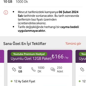 Vodafone Ücretsiz Youtube.com Premium