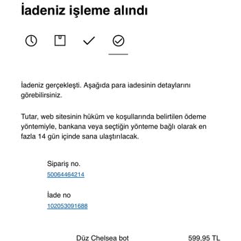 Stradivarius Ücret İadesi Yapılmıyor