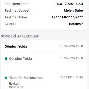 Trendyol Express Teslimat Süresi Ve Gönderi Hareketleri Çok Kötü