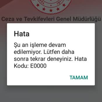 Adalet Bakanlığı E Görüş E0000 Hatası!