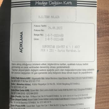 Hilltown AVM / Adidas Superstar /yırtık Ayakkabı / Malzeme Kalitesiz!
