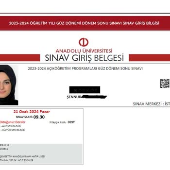 Anadolu Üniversitesi Açık Öğretim Fakültesi Sınav Yeri Sorunu!