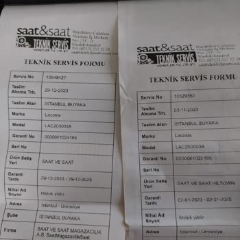 Saat & Saat Lacoste Markalı Saat 1 Yılda 4 Kez Bozuldu