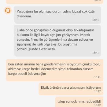 Trendyolmilla Eksik Ürün Gönderip Ücret İadesi Yapmıyor