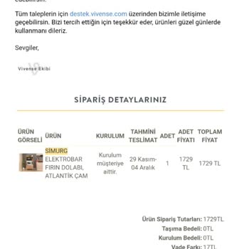 Vivense Ürünler Pahalandı Diye 2.5 Ay Siparişi Göndermedi, İptal Etti