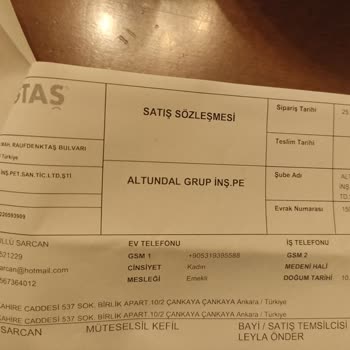 Doğtaş Mobilya Ürün Teslim Edilmedi