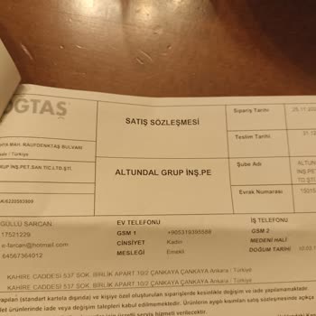 Doğtaş Mobilya Ürün Teslim Edilmedi