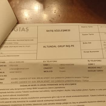 Doğtaş Mobilya Ürün Teslim Edilmedi