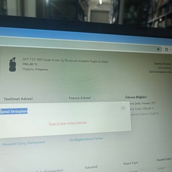 PttAVM İptal Edilen Sipariş