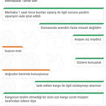 Lastik Borsası Kargo İadesi Ve Ücret Kesintisi Sorunu