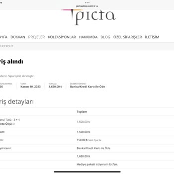 Picta Store 3 Aydır Siparişim Gelmedi!
