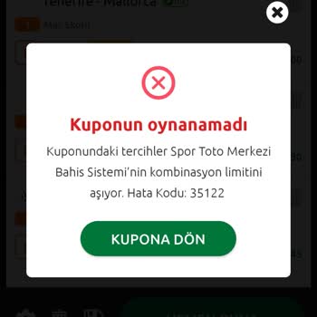 Bilyoner Hata Kodu 35122