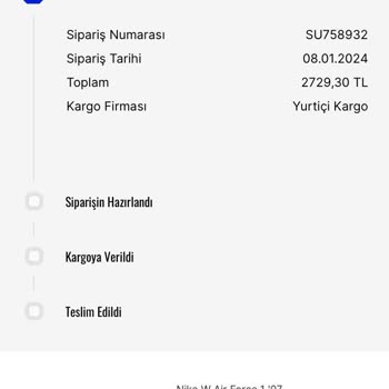 Sneaks Up Sipariş Gecikme Durumu