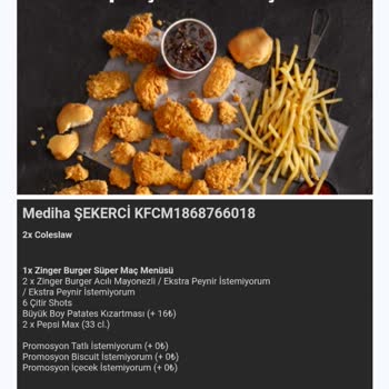 KFC Eksik Ürün Ve Muhatap Bulamamak