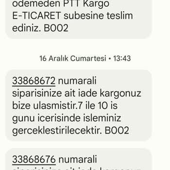 Sefamerve İade Sorunu