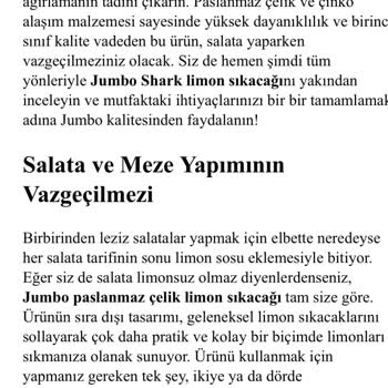 Jumbo Paslanan Ürün, Kötü Hizmet