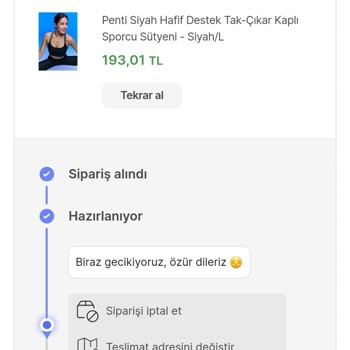 Hepsiburada, Penti Sipariş İptali Şikayeti