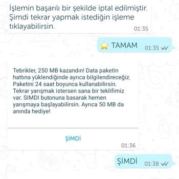 Turkcell BİP Bil Kazan Ödülü Yüklenmedi