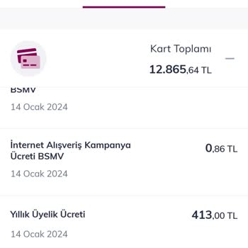 QNB Finansbank Kredi Kartı Aidat