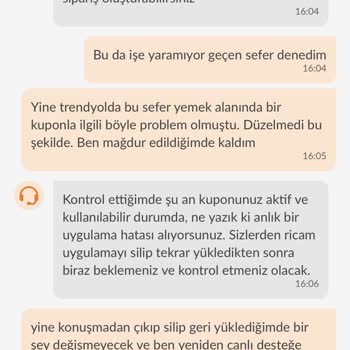 Trendyol Market Kupon Uygulanamıyor Ve Canlı Destek Çözümsüzlüğü