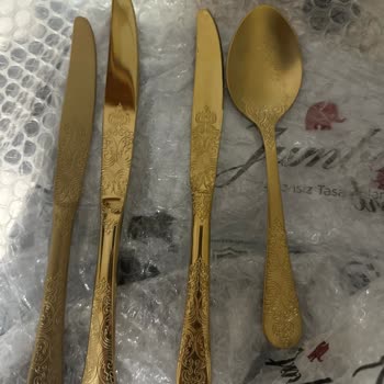 Jumbo Gold Kaşık Çatal