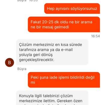 Migros Yemek Canlı Destek Sorunu